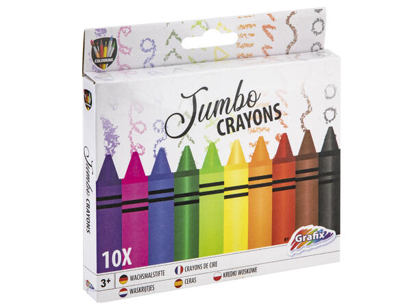 FARGESTIFTER JUMBO - 10 STK GRAFIX 