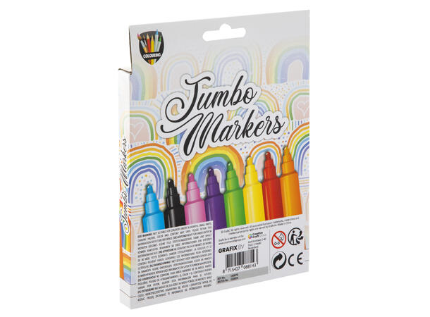 TUSJPENN JUMBO - 8 STK GRAFIX 